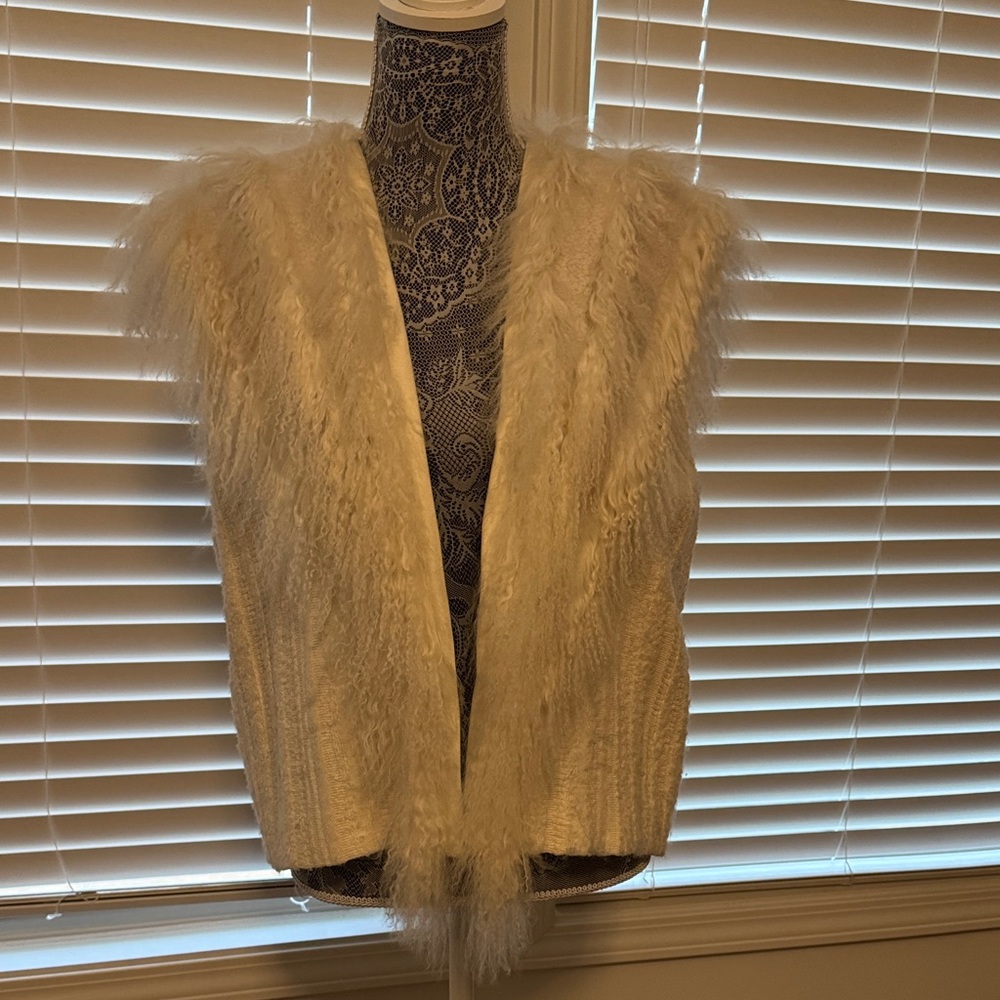 Helmut Lang Cream colored Sweater Vest size M/L